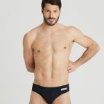 Arena M Solid Black Brief