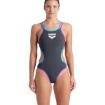 Arena W One Double Cross Back Asphalt Purple