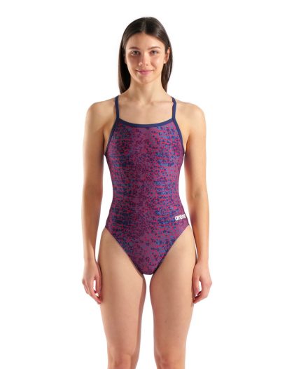 Arena W Snakeskin Challenge Back Navy Red
