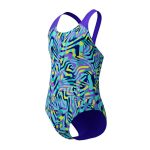 Speedo Allover Splashback Green Purple - Image 3