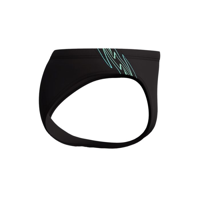 Speedo Hyper Boom Splice Brief Black Green - Image 3