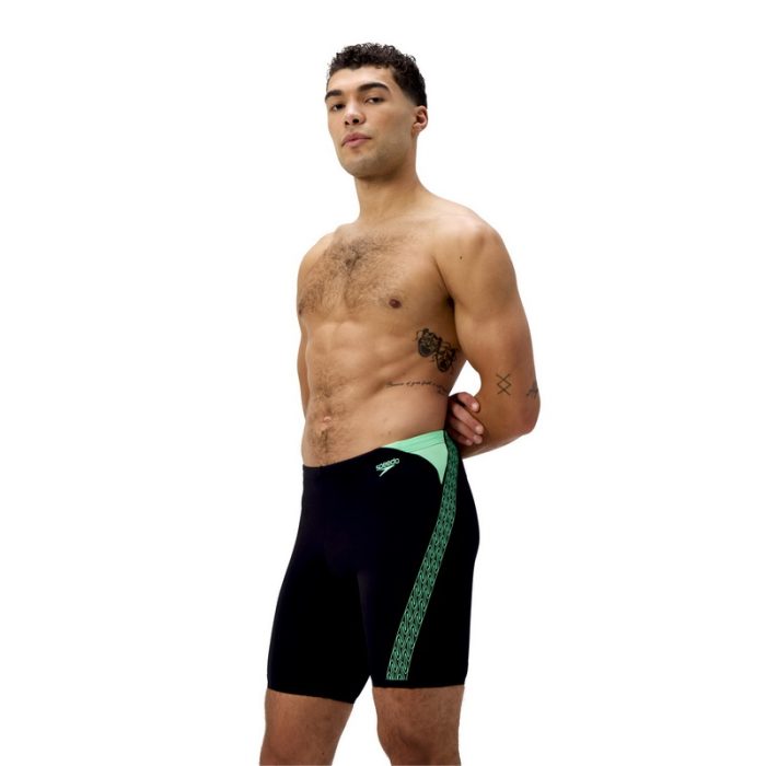 Speedo Hyper Boom Splice Jammer Black Green - Image 1