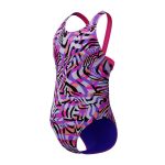Speedo Allover Leaderback Pink Black - Image 4