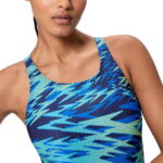 Speedo Hyper Boom Printed Medalist Blue Green - Slika 4