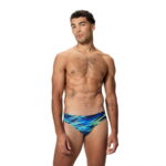 Speedo Hyperboom Printed Brief Navy Blue