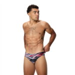 Speedo Hyperboom Printed Brief Black Red