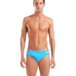 Arena M Team Solid Brief Turquoise Yellow