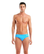 Arena M Team Solid Brief Turquoise Yellow
