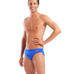Arena M Team Solid Brief Neon Blue Orange