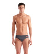 Arena M Team Solid Brief Asphalt Coral