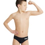 Arena B Solid Black Brief